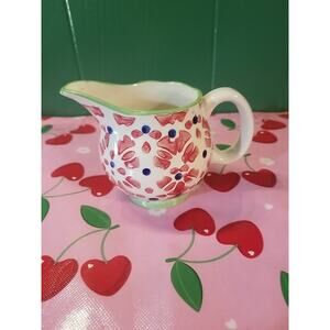 Signature Housewares Stoneware Creamer Print 10-1 No Chips